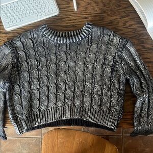 Elan Silver and Black sweater